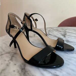 Michael Kors Black Patent Leather Stiletto Sandal